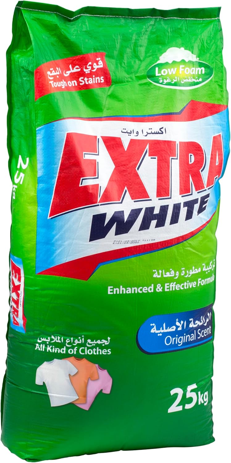 SIDCO Extra White Powder Detergent - Original Low Foam - 25 Kg