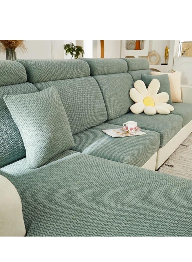 عام غطاء وسادة الأريكة، غطاء الأريكة المطاطي، غطاء مقعد الأريكة المطاطي العالمي، غطاء غير قابل للانزلاق لوسادة الأريكة، غطاء الأريكة والكرسي بشكل حرف L، حماية الأثاث. - Image 2