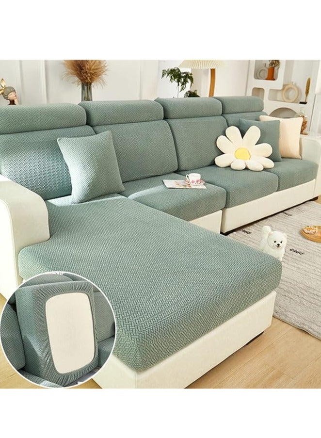 عام غطاء وسادة الأريكة، غطاء الأريكة المطاطي، غطاء مقعد الأريكة المطاطي العالمي، غطاء غير قابل للانزلاق لوسادة الأريكة، غطاء الأريكة والكرسي بشكل حرف L، حماية الأثاث. - Image 1