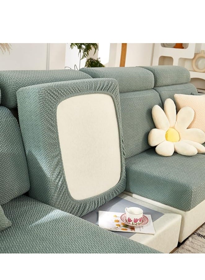 عام غطاء وسادة الأريكة، غطاء الأريكة المطاطي، غطاء مقعد الأريكة المطاطي العالمي، غطاء غير قابل للانزلاق لوسادة الأريكة، غطاء الأريكة والكرسي بشكل حرف L، حماية الأثاث. - Image 3