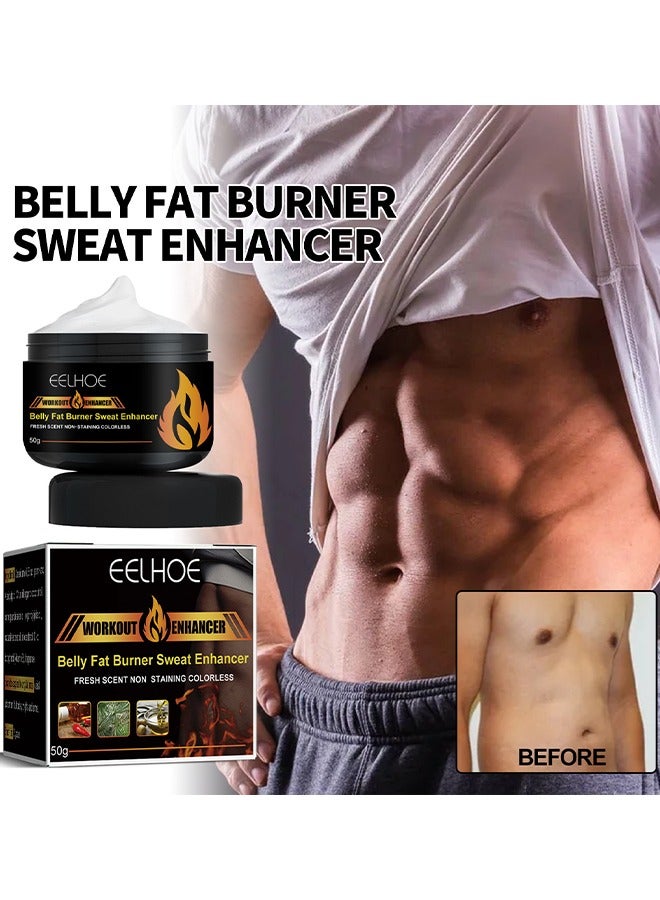 EELHOE Hot Cream For Belly Fat Burner, Hot Cream Cellulite And Fat Burner, Sweat Fat Burning Gel, Slimming Waist, Belly And Slimming Cream 50G - Image 2