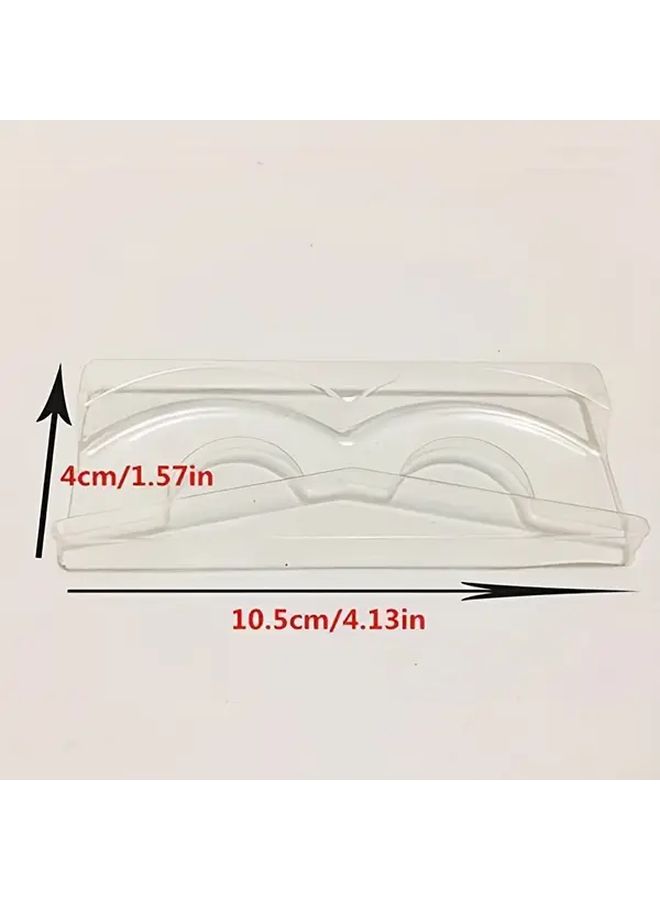 50 Pieces Transparent Eyelash Trays Plastic Makeup Organizer With Inserts For Beauty Salon Home Use - Image 3