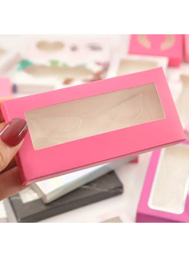 50 Pieces Transparent Eyelash Trays Plastic Makeup Organizer With Inserts For Beauty Salon Home Use - Image 4