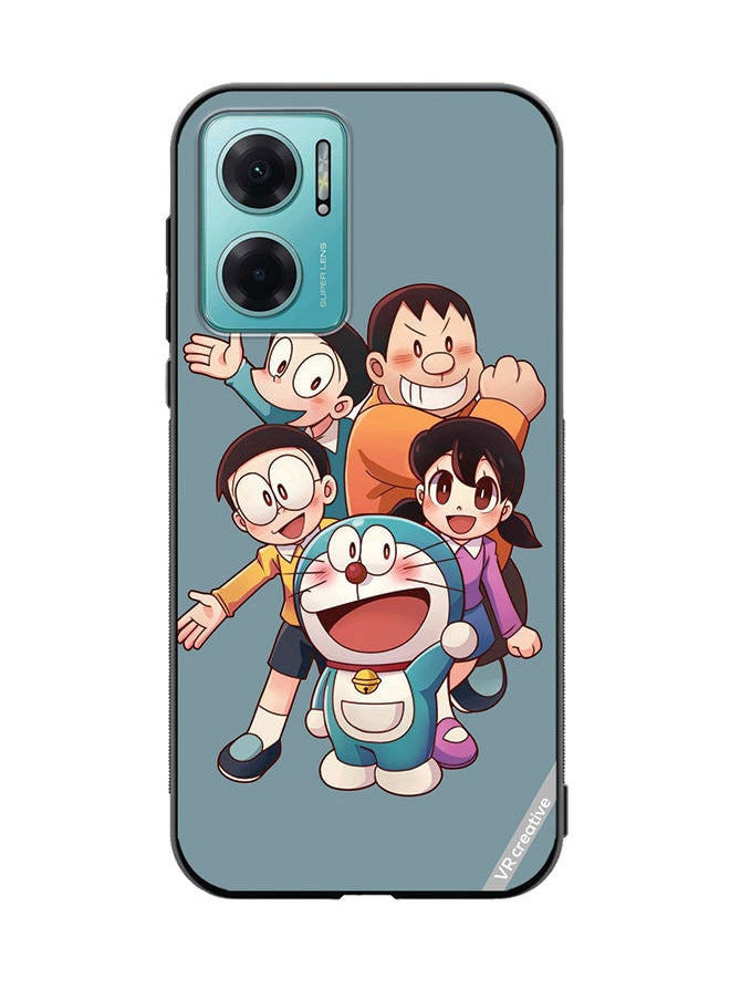 Protective Case Cover For Xiaomi Redmi Note 11E Doremon Design Multicolour
