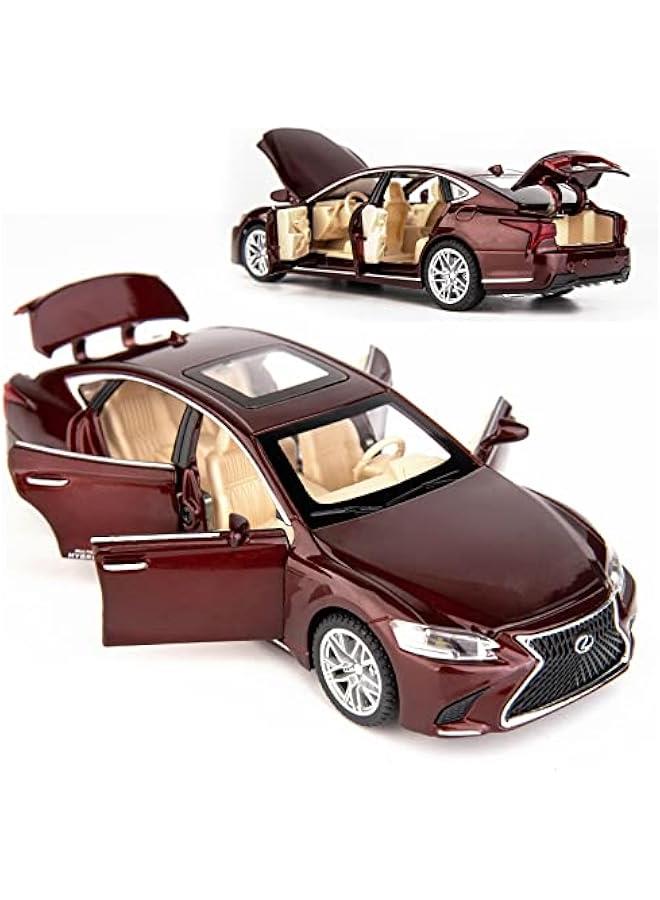 1/32 Compatible for Lexus Ls500h Model Car, Zinc Alloy Pull Back Toy car with Sound and Light for Kids Boy Girl Gift(Brown) - Image 5