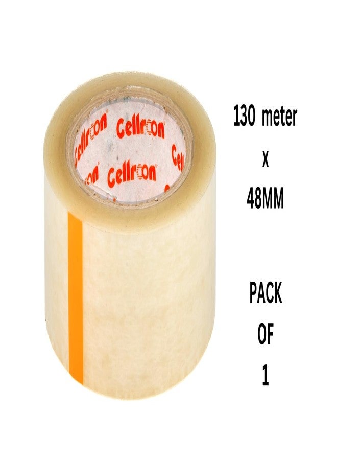 Cellroon Transparent cello tape (2inch / 130meters) it is use for Office task's, craft and DIY Projects, Packaging and Shipping | Quick Fixes, Invisible Bonding, Cost-Effective (pack of 1) - Image 2