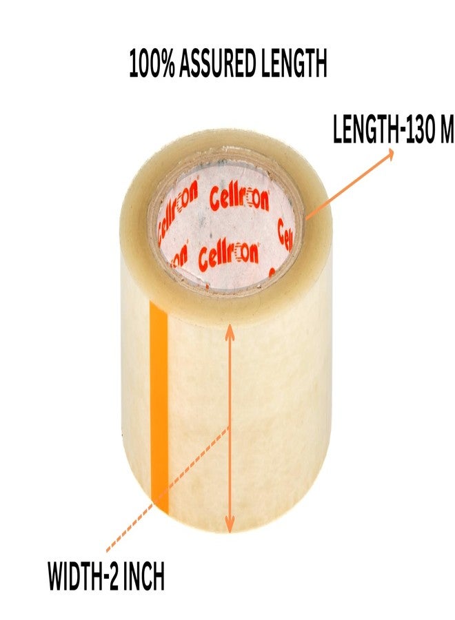 Cellroon Transparent cello tape (2inch / 130meters) it is use for Office task's, craft and DIY Projects, Packaging and Shipping | Quick Fixes, Invisible Bonding, Cost-Effective (pack of 1) - Image 3