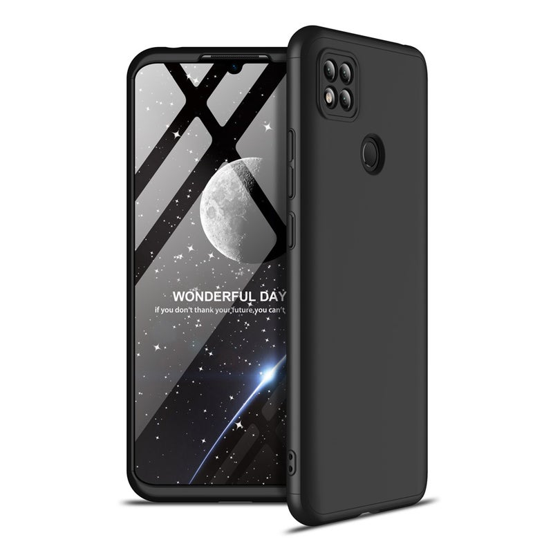Generic (Unbranded) For Redmi 9C Mobile Phone Cover 360 Degree Full Protection Case black - Image 1