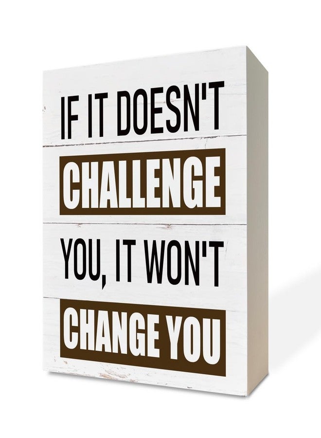 Razpah Inspirational Wood Signs - Motivational Fitness & Mindset Desk Decor for Home Office & Classroom Art - Image 1
