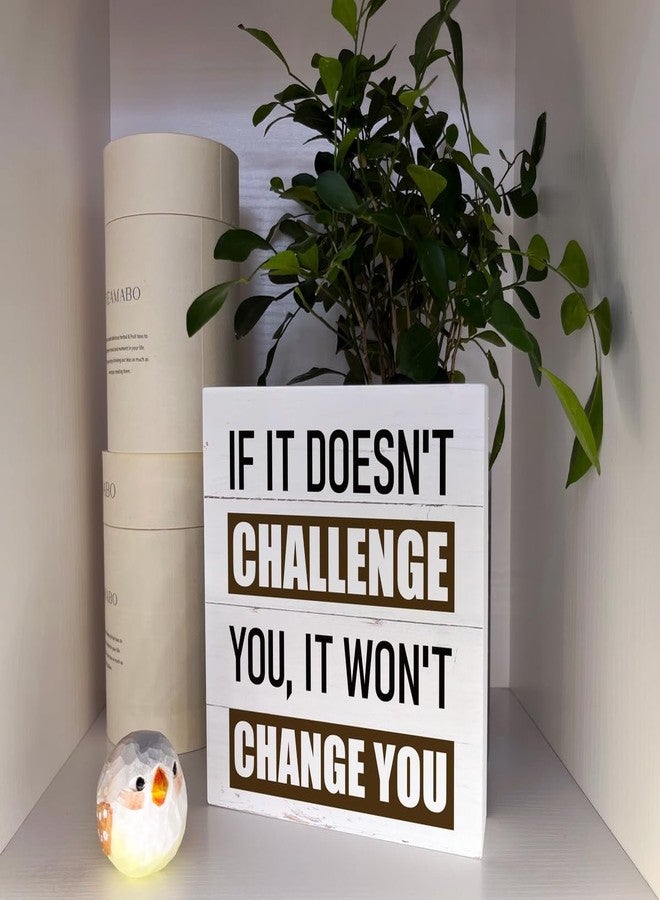 Razpah Inspirational Wood Signs - Motivational Fitness & Mindset Desk Decor for Home Office & Classroom Art - Image 4