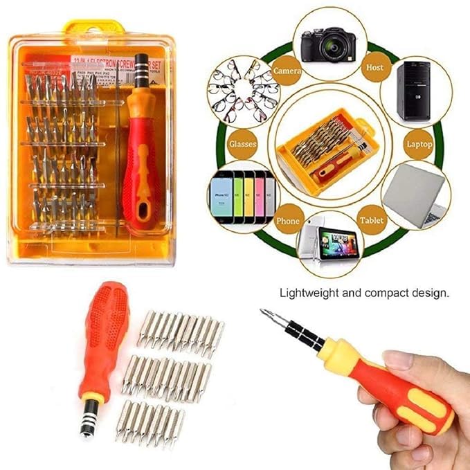 WAYRON WAYRON Screwdriver Socket Spanner Set Jackly Wrench Magnetic Toolkit for Home Office Car Bike MultiFunctional Tool Set for DIY Repairs  - Image 3
