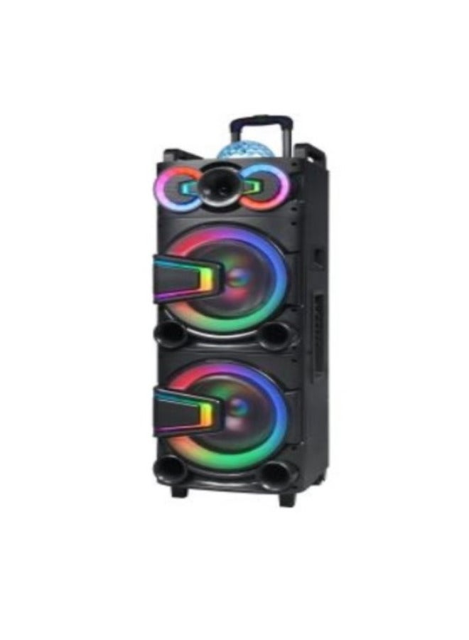 Microplus 10x10 inch 40W speaker with disco light, super powerful sound, finely tuned Bluetooth stereo sound, 10m wireless range PS-4819 - Image 2