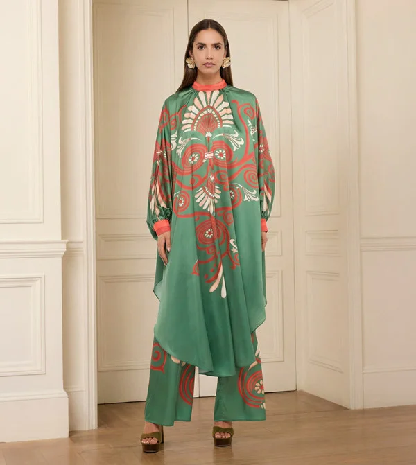 بي سي بي جي BCBG Placement Printed Dress