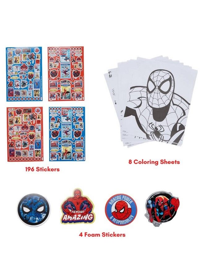 Innovative Designs - Marvel Avengers Spiderman Coloring Art Set For Kids With Stickers And Stampers 150+ Pieces - Image 1
