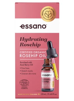 Essano Certified Organic Rosehip Oil With Antioxidant Acai Berry 20Ml (0.67Oz)  - Image 1