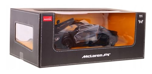 PowerTRC Officially Licensed McLaren P1 1:14 Scale Model Supercar with Functional Lights | Realistic Open Doors & Push Button Features | Sleek Black Design - Image 5