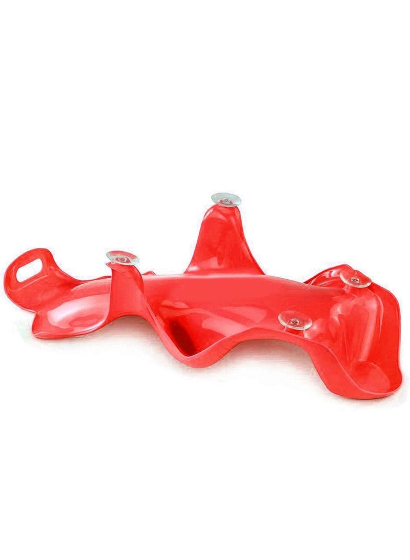 SunBaby - Anti Slip Big Plastic Bath Chair Seat Sling - Red - Image 4