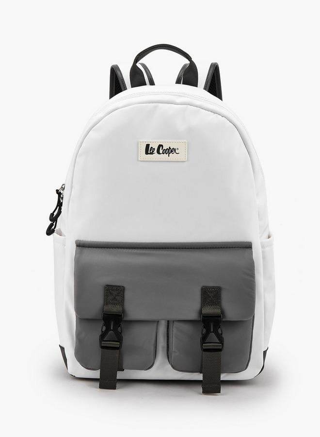 Lee Cooper Solid Textile Backpack With Adjustable Straps - Image 1