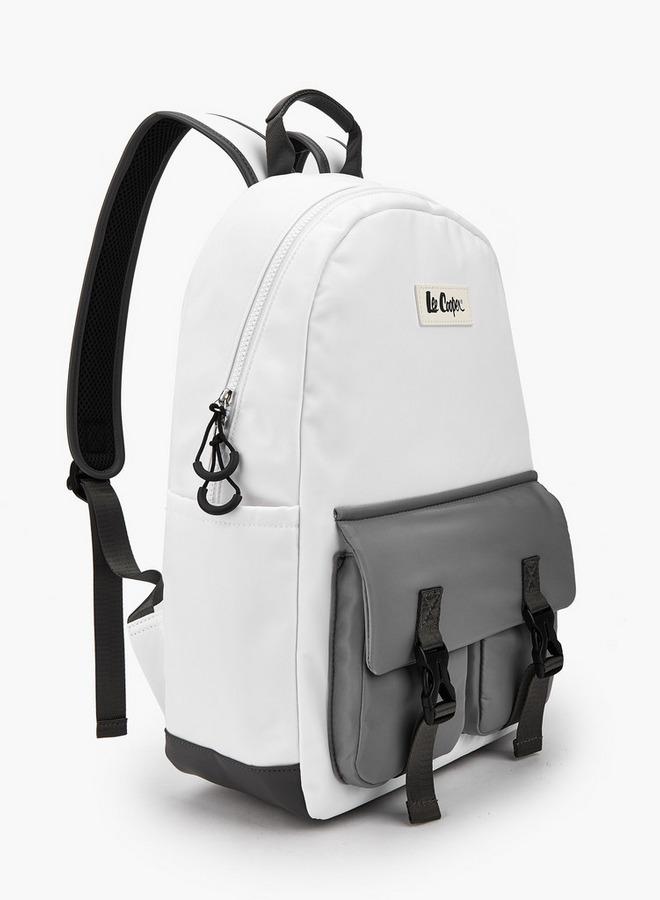 Lee Cooper Solid Textile Backpack With Adjustable Straps - Image 2