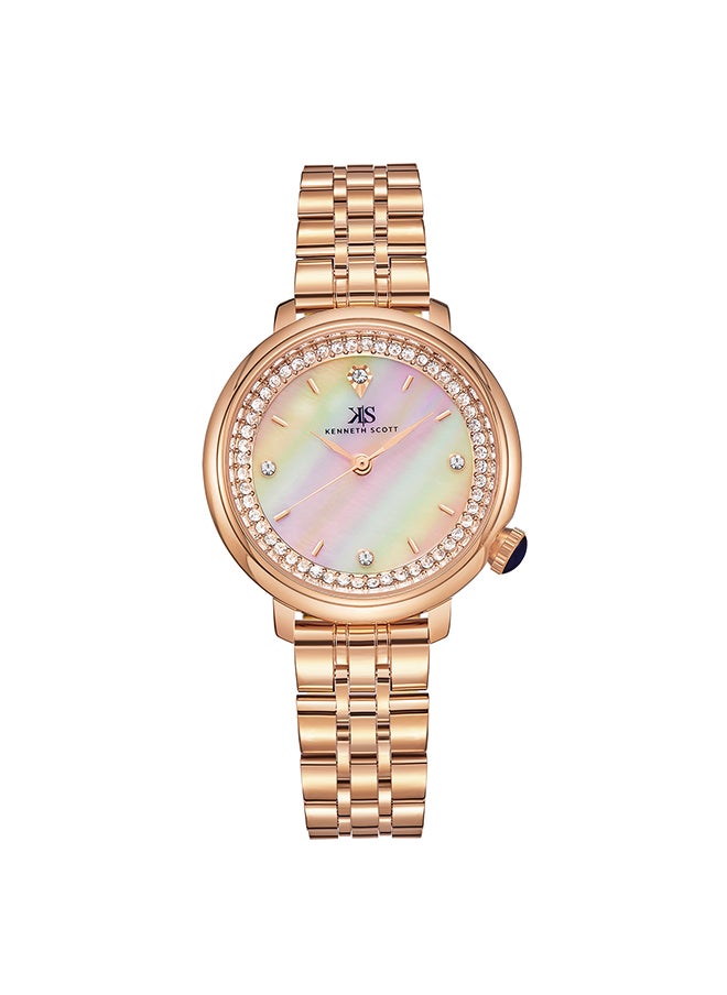 KENNETH SCOTT ساعة أنالوج بموقد م Dial للسيدات من كنث سكوت - K23518-RBKM  - Image 1