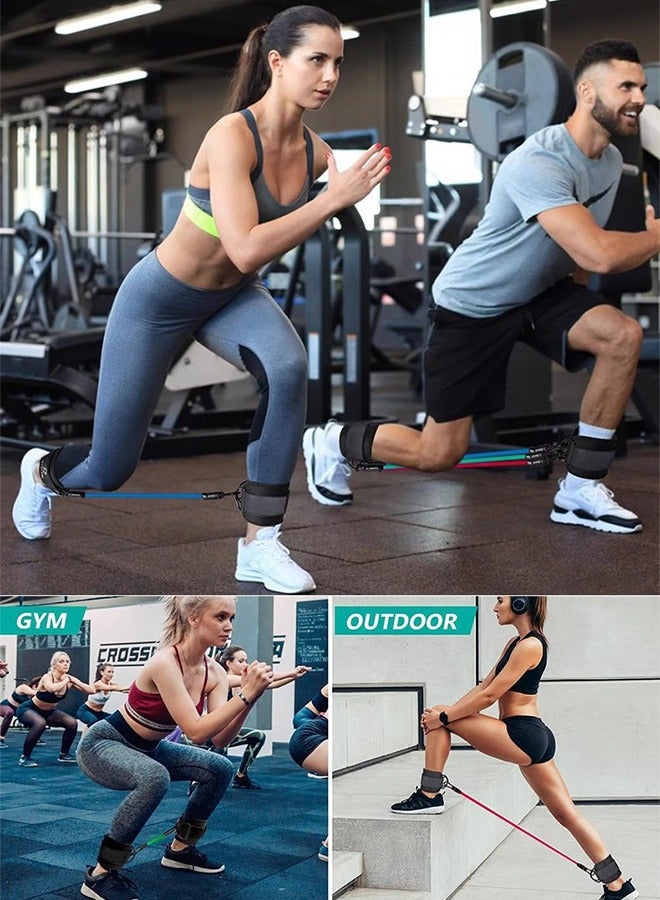 Generic Fitness Ankle Buckle Hip Training Leg Strength Resistance Band Trainer Ankle Buckle Gantry Ankle Buckle Band Artifact - Tpe Leg And Hip Exercise Band For Full Body Shaping  - Image 5