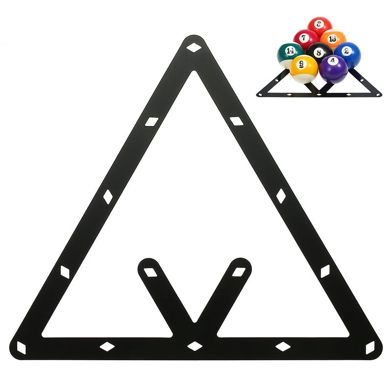 6 قطع / 1 قطعة رف كرة ساحة billiard ورقة رف كرة ساحة مثلث رف كرة الكوي لوحيات إكسسوارات كرة الكوي حزمة مجمعة لكرة 8 / 9 / 10 - Image 1