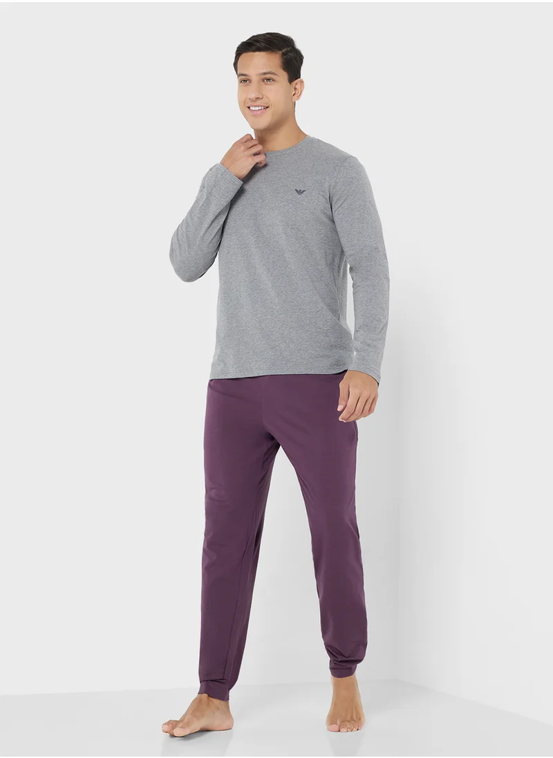امبوريو ارماني LONG WITH CUFFS PYJAMA SET