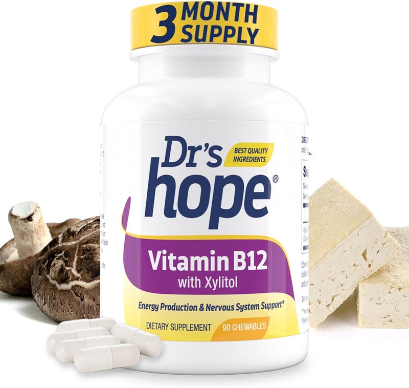 Vitamin B12 Chewable Tablets for Energy Support