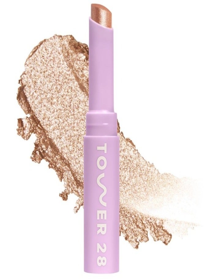 Tower 28 Beauty GoGo Cooling Shimmer 8H Eyeshadow Stick 2.8g – Troubadour Long-Wear Shimmer Eye Color - Image 1