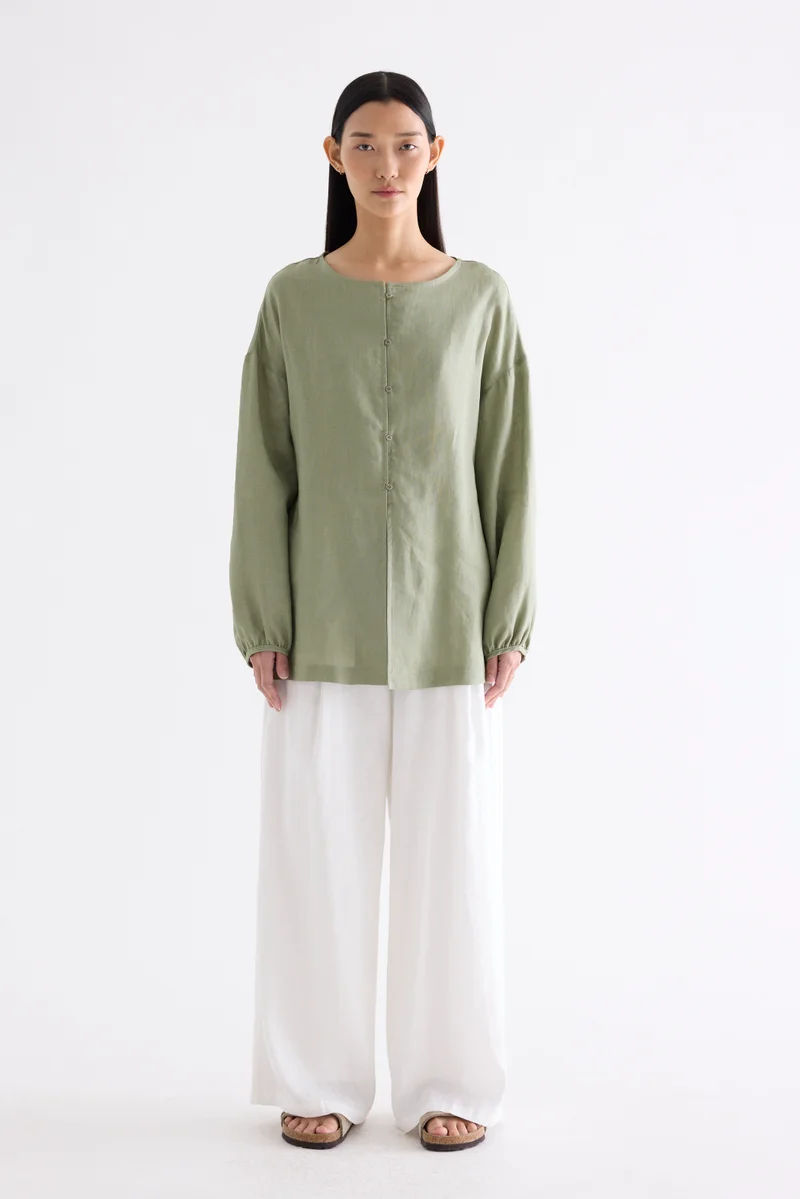 The Editor's Market  Zephira Button-down Blouse for Women | Best Price UAE