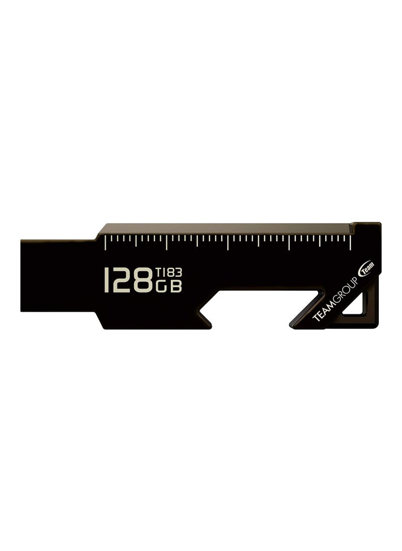 TeamGroup فلاشة T183 USB3.2 سعة 128 جيجابايت باللون الأسود  - Image 2