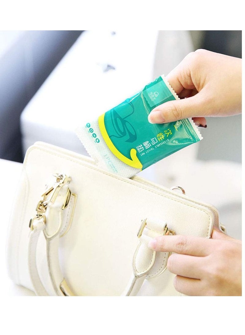 KASTWAVE Toilet Mat, 30 PCS Waterproof Travel Disposable Toilet Seat Cover Antibacterial Waterproof Portable WC Pad Toilet Mat For Baby Pregnant Mom, Independent Packing - Image 4