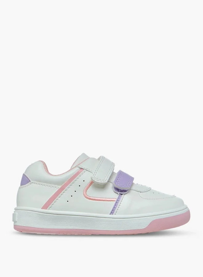 Barefeet Panelled Sneakers with Hook and Loop Closure