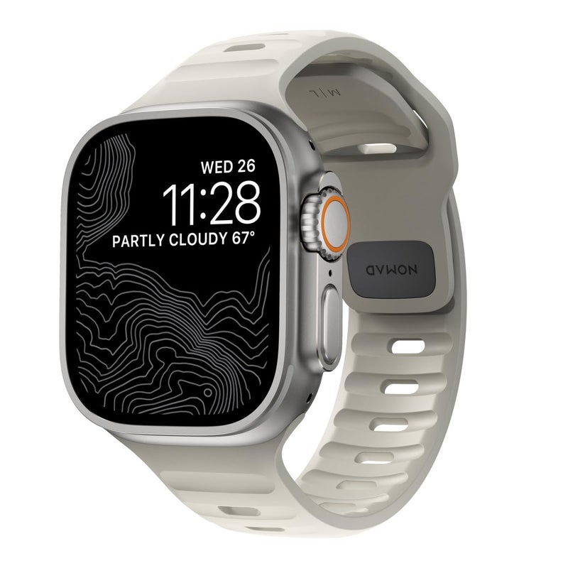 NOMAD Sport Band - 45mm | Stone Apple watch ultra 2 band, Designed to give your Apple Watch a modern and athletic look, Compatible with New Series 11, Ultra 1-3, Series 1-10, and SE - Image 1