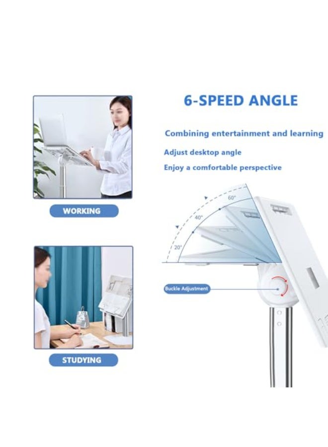 حامل قراءة أطفال بارتفاع قابل للتعديل، حامل كتب للأطفال للسرير والمكتب، حامل تلسكوبي من الخشب والألومنيوم للكتب السميكة، اللوحي، الكتاب المدرسي، التعلم - Image 3