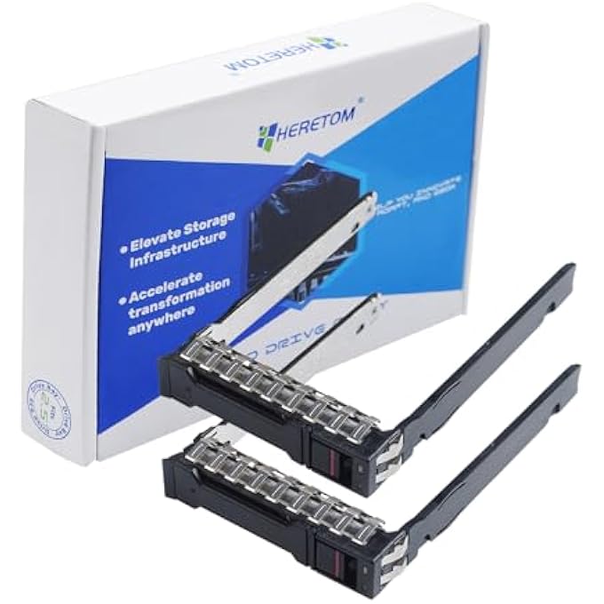 Heretom 2PCS 2.5 DRIVE CADDY TRAY P22892 P22892-002 FOR HP G10 GEN10 PLUS V2 G11 SERVER DL20 DL360 DL365 DL380 DL385 DL325 - Image 1