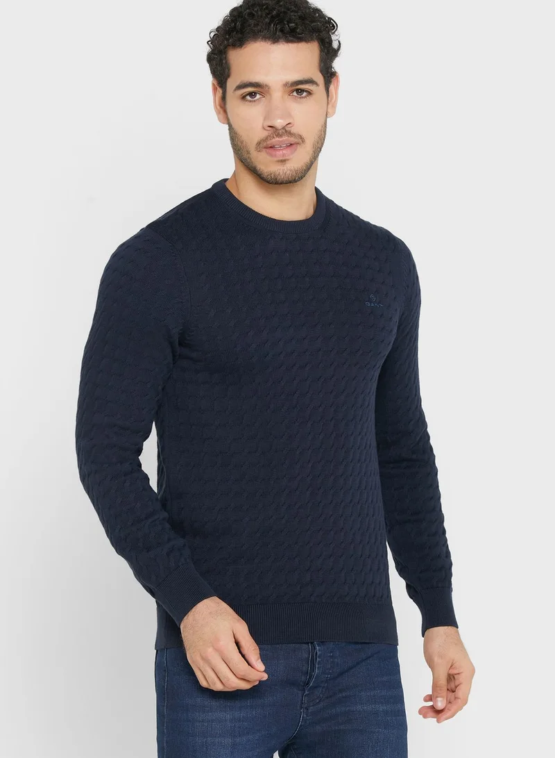 GANT Knitted Crew Neck Sweater