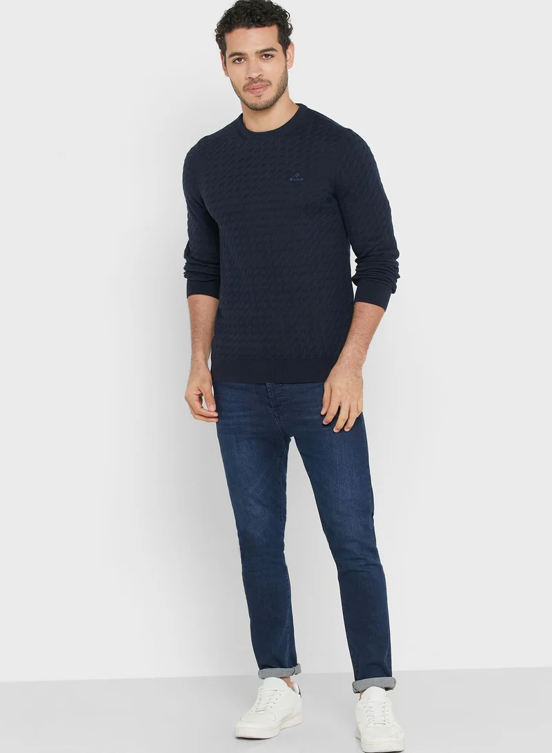 GANT Knitted Crew Neck Sweater