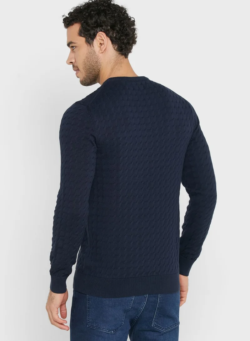 GANT Knitted Crew Neck Sweater