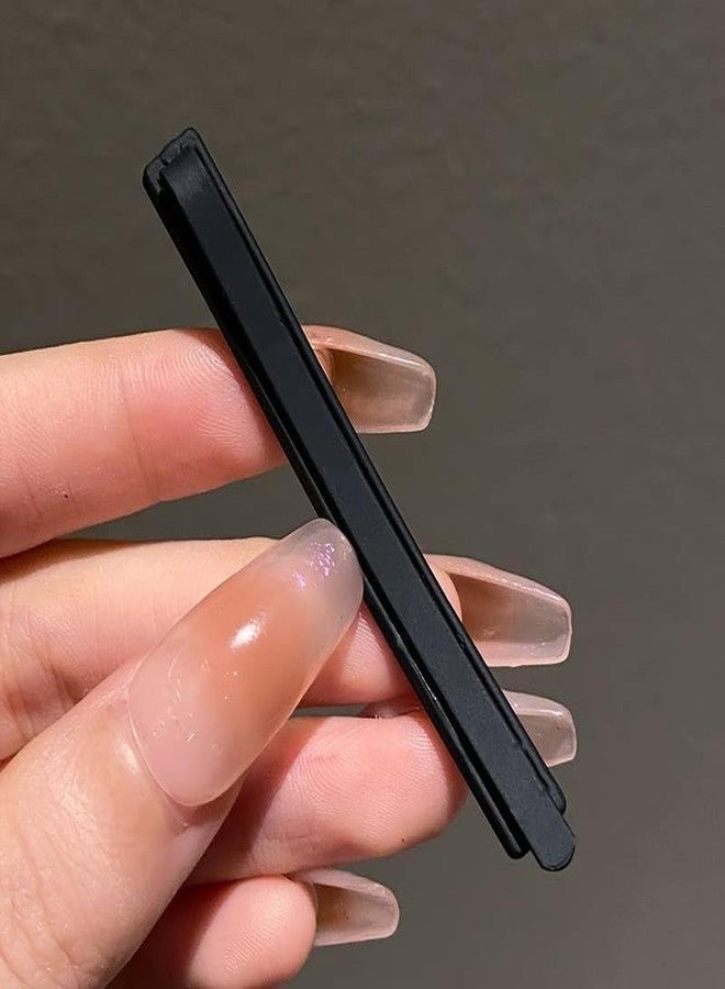 Dkriva دبابيس شعر Dkriva®، 10 دبابيس شعر بنية اللون للنساء، دبابيس شعر غير لامعة بطول 3 بوصات، مشبك شعر أكريليك، دبوس شعر رفيع من موراندي، إكسسوارات شعر كورية، مشبك شعر بسيط (أسود) - Image 4