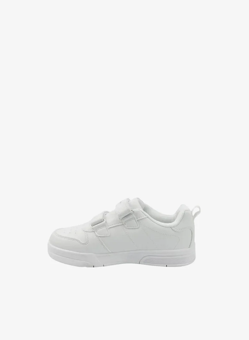 U.S. Polo Assn. white U.S. Polo Assn. Kids School Sneakers | White Hook & Loop Strap Shoes | Lightweight Non-Slip Casual Sports Shoes for Boys & Girls | Comfortable Everyday Walking Shoes  | Best Price UAE