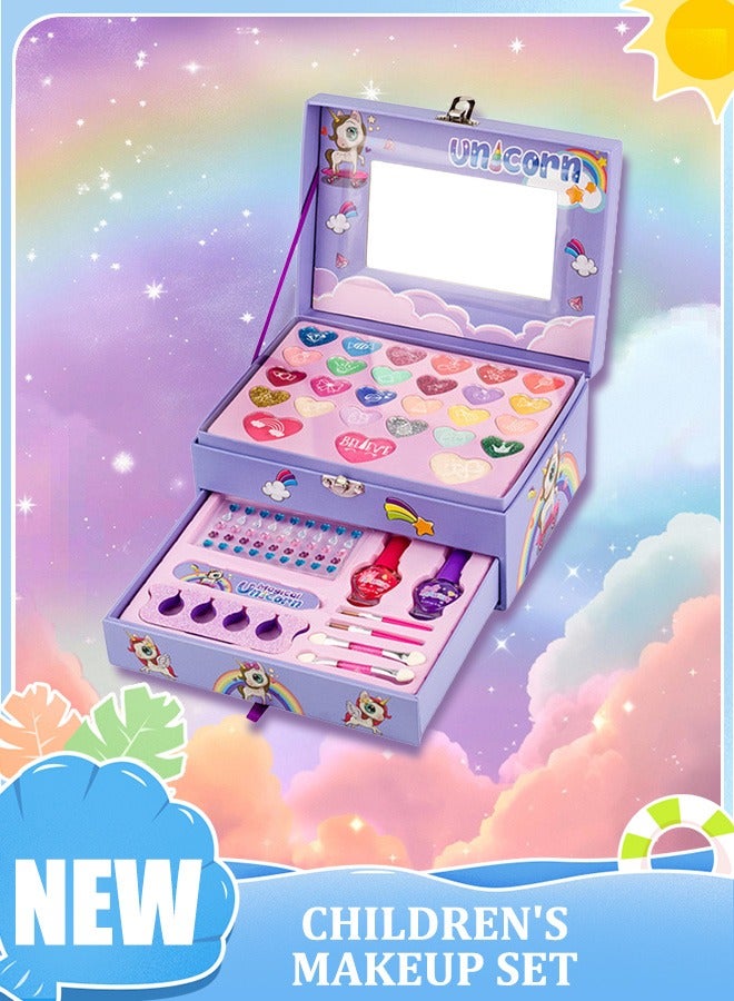 جودي بلاي العاب مكياج بنات العاب مكياج مجموعة مكياج أطفال العاب بنات مجموعة مكياج للأطفال للبنات، مجموعة مكياج حقيقية قابلة للغسل للفتيات الصغيرات، مكياج الأميرة الصغيرة، هدايا عيد ميلاد للأطفال، ألعاب للبنات - Image 1
