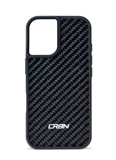 CRBN, Carbon Fiber Phone Case for iPhone 16, Slim, Lightweight Twill Design, Shockproof, Drop Protection, Carbon Fiber Texture, Anti-Scratch Cover, Non-Slip Grip for Maximum Durability