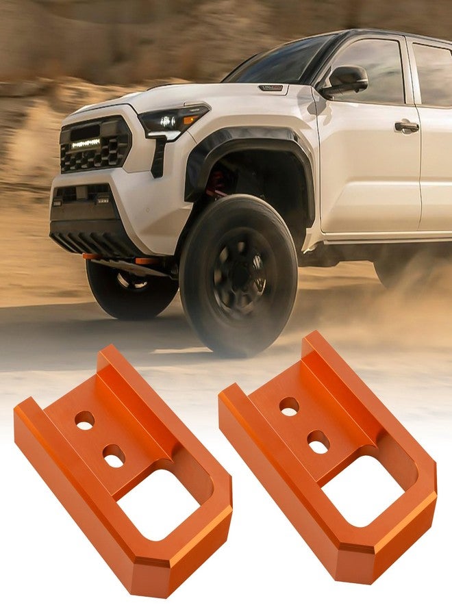 TECHPICCO Tow Hooks for Tacoma 2024-2026/4Runner 2025-2026/Land Cruiser 250 2024-2025, Car Tow Hooks Compatible with Toyota Tacoma/4Runner/Land Cruiser 250 Accessories (Orange) - Image 1