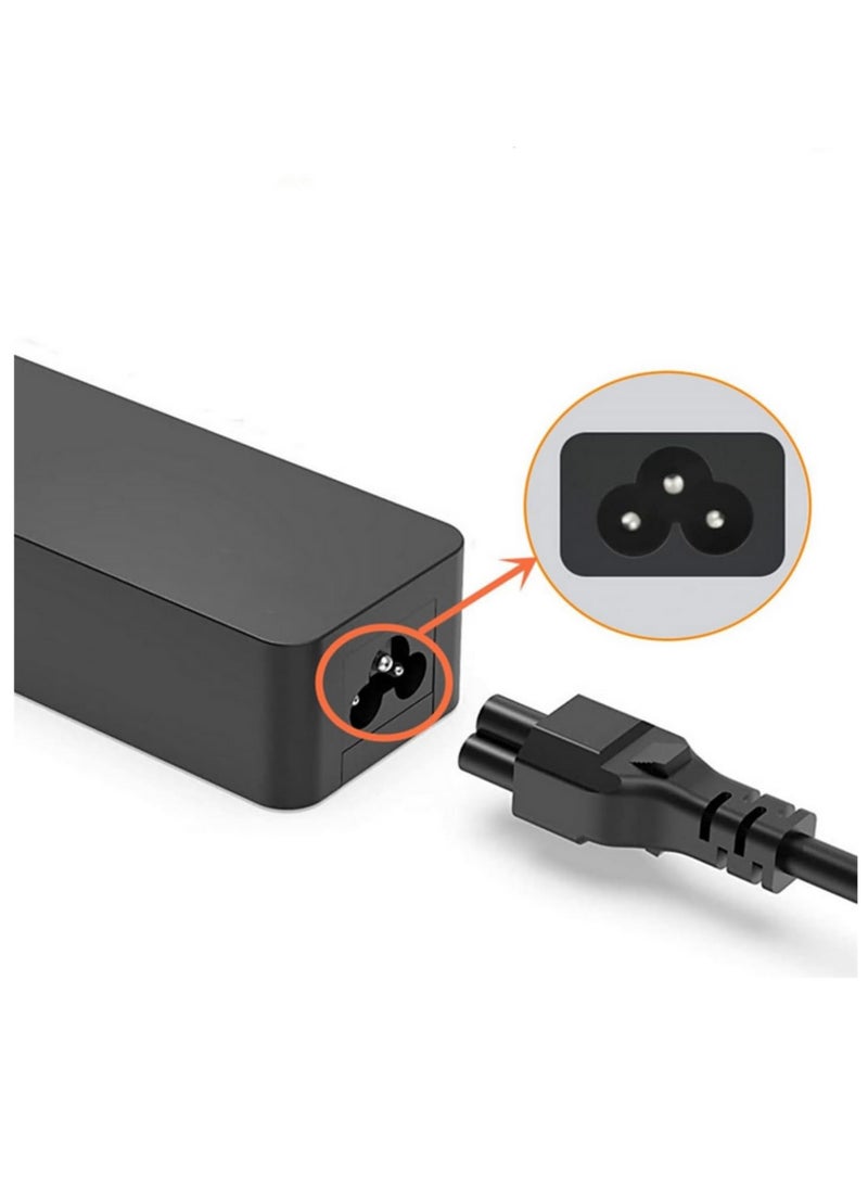 Laptop Power Cable 3 Pin UK Mains Lead with UK Plug for Laptop AC Adapter Charger Compatible with Dell HP Acer Compaq Delta Asus Lenovo Toshiba Vaio Power Cord 1.5m  - Image 2