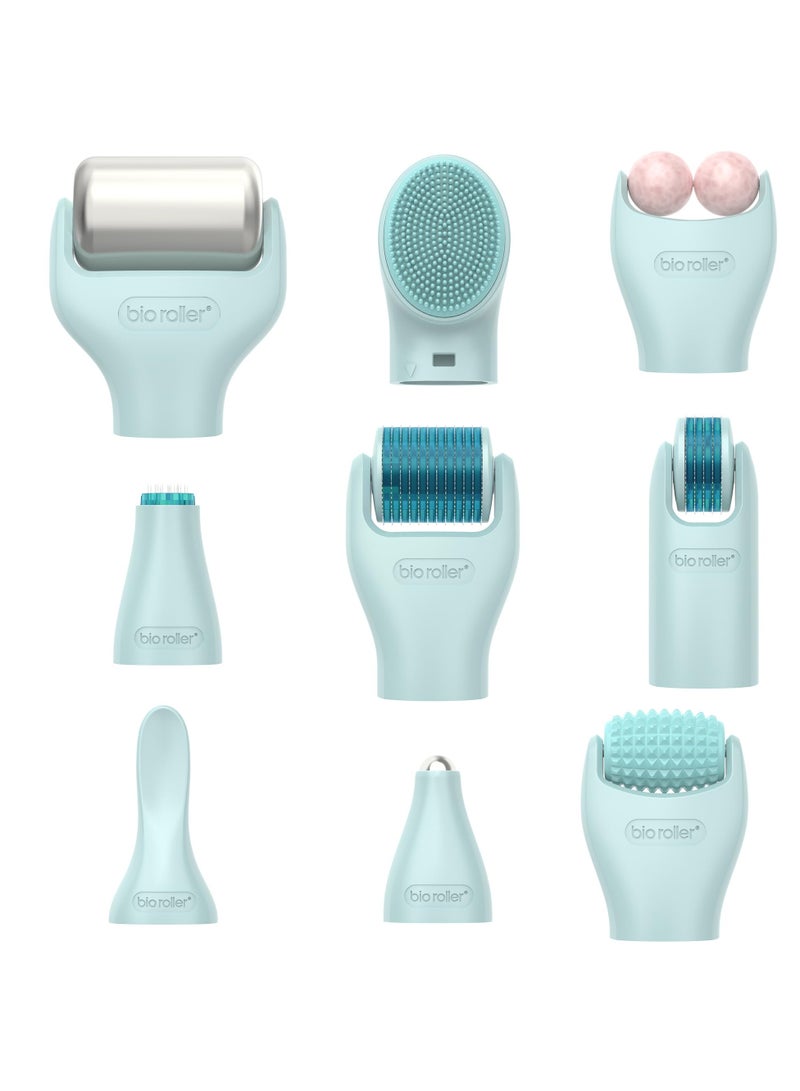KASTWAVE Bioroller Derma Roller Kit, 0.25mm Microneedling Roller Microneedle Dermaroller, Facial Beauty Roller Skin Care Tools, Ice Roller Microneedling Facial Cleaning Brush With Travel Case - Image 5