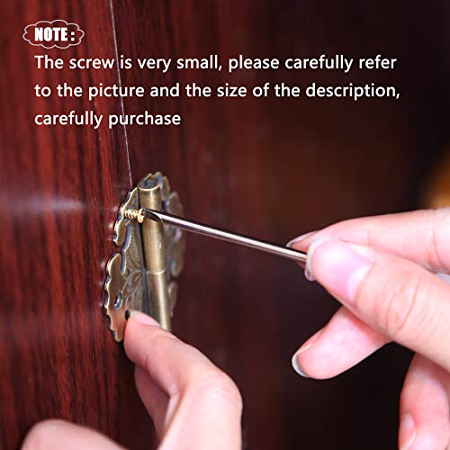newlng 1200pcs Small Screws Phillips Flat Head Cross Self Tapping Tiny Screw Cabinet Electronic Accessories Screw Multifunctional DIY Micro Woodworking Mini Screw Set Gold - Image 5