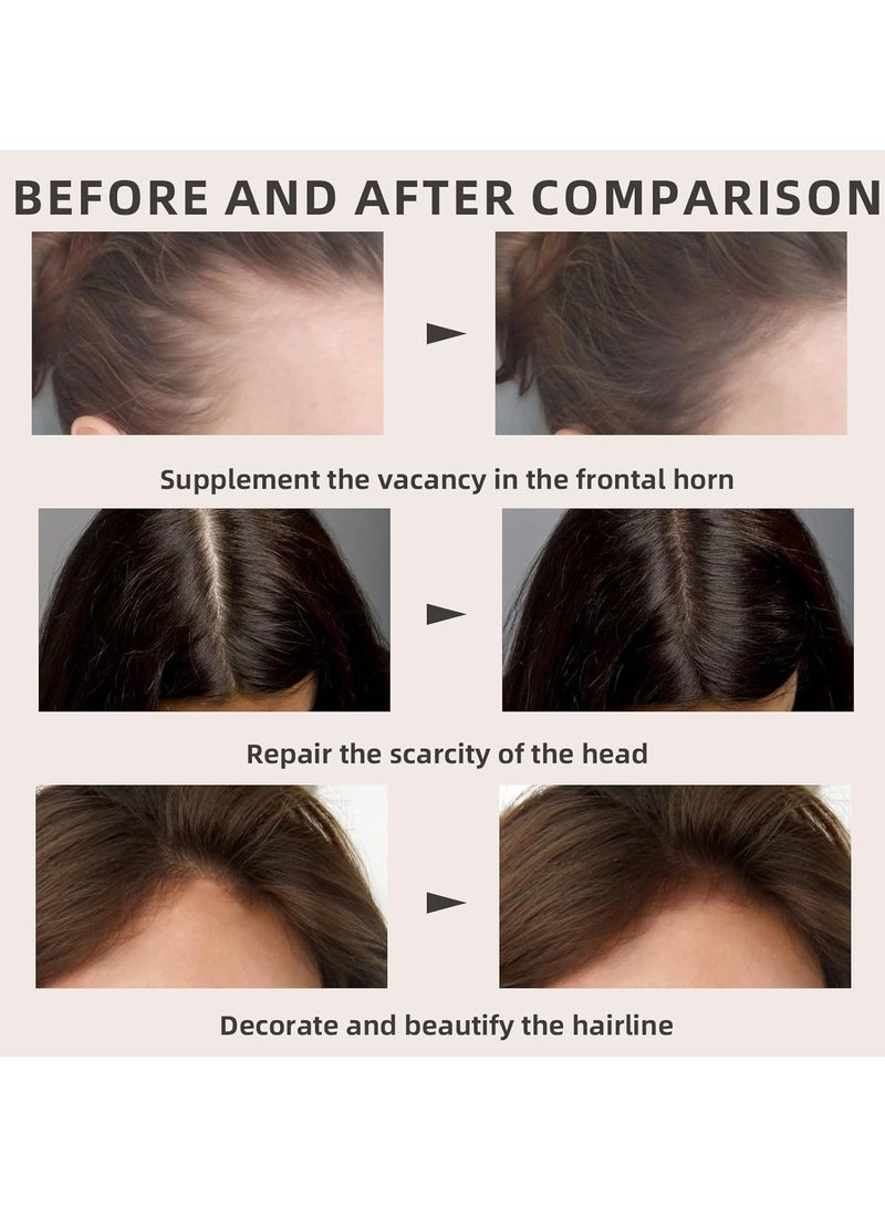 SYOSI 2PCS Hairline Powder Double-ended, Hair Shadow Hair Root, Touch-Up Thinning Grey Hairline, Waterproof Hair Powder for Thinning Hair, Root Cover Up Instantly Conceals Hair Loss (Dark Brown) - Image 5