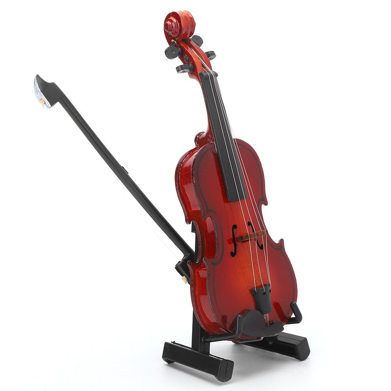 1/6 Violin Model Miniature Doll House Accessory Decoration Ornament Instrument Toy10cm - Image 3
