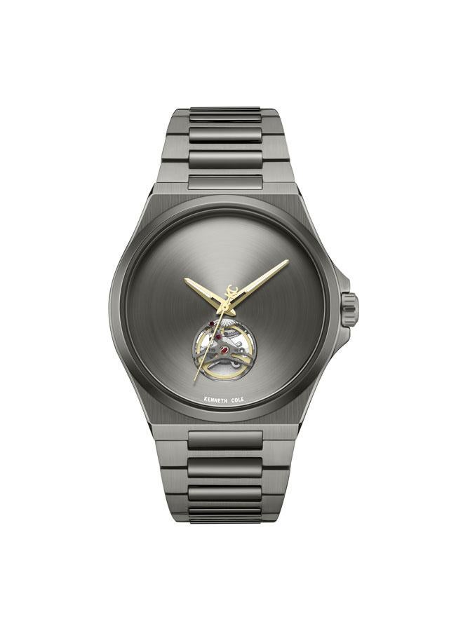Kenneth Cole New York Verrazzano Men's 43.5mm Automatic Watch with Gunmetal Dial & Stainless Steel Bracelet  - Image 1